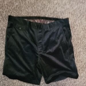 Men's Black Flat Front Shorts